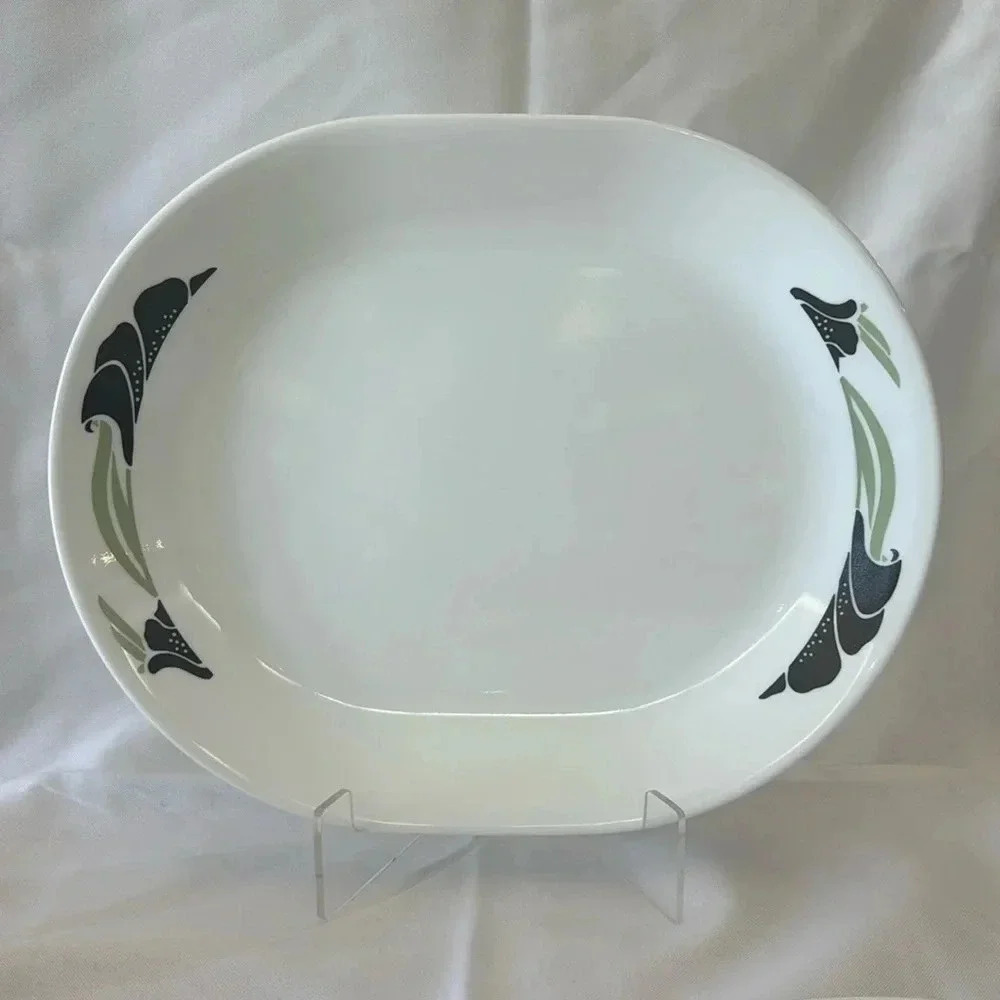 Corelle Black Orchid 12" Oval Serving Platter